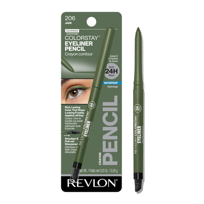 REVLON ColorStay Eyeliner Pencil 206 Jade front view