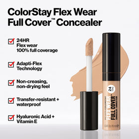 REVLON ColorStay Flex Wear Full Cover Concealer Crème Brulee with applicator