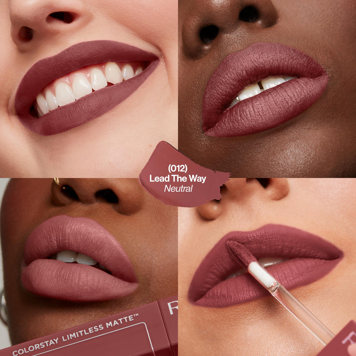 REVLON ColorStay Limitless Matte Lipstick 012 Lead The Way applicator close-up