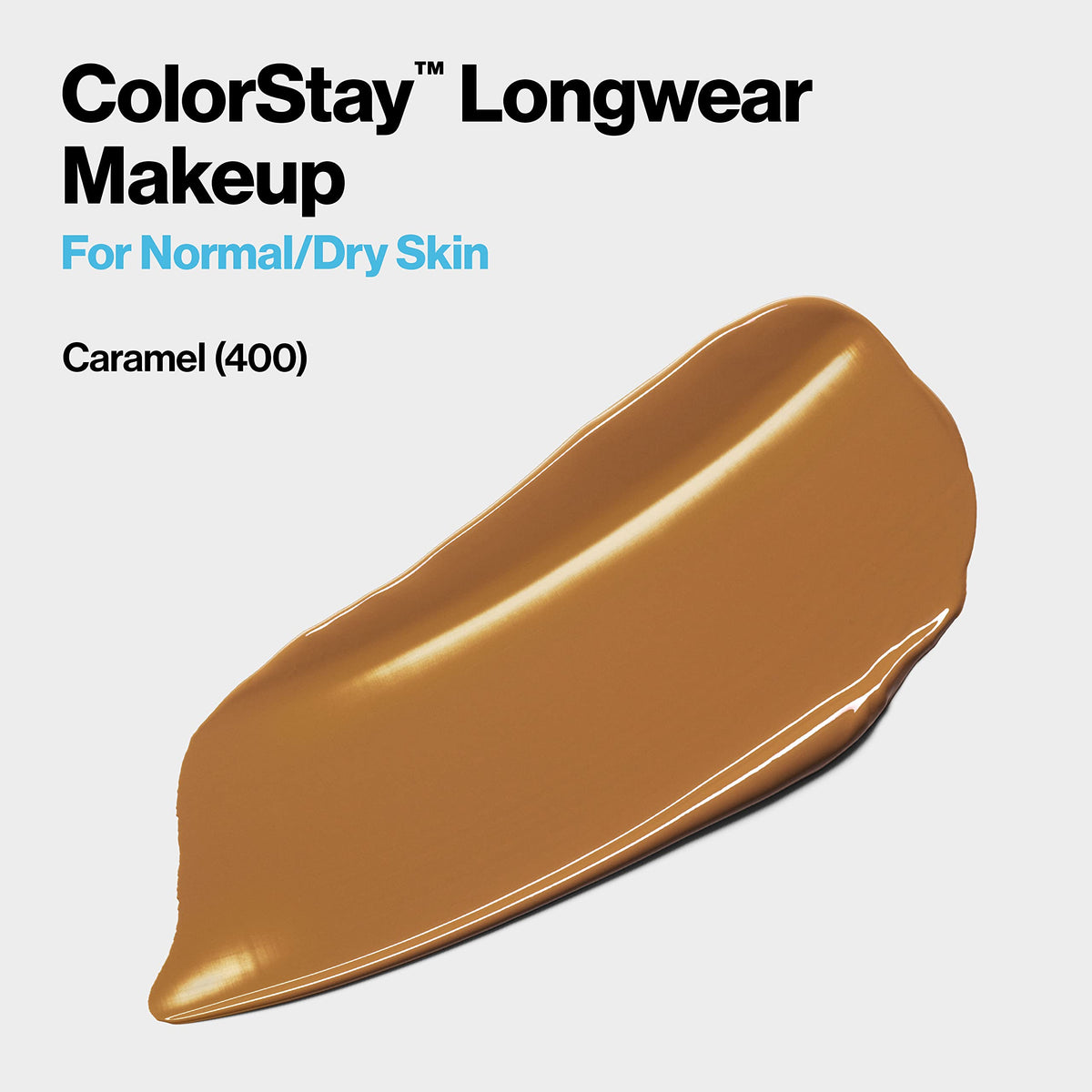 REVLON ColorStay Liquid Foundation 400 Caramel bottle close-up