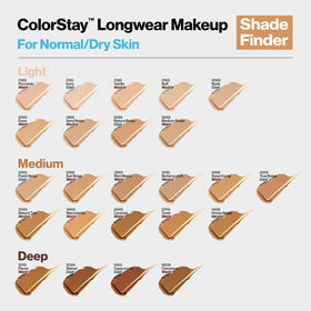 REVLON ColorStay Liquid Foundation 400 Caramel with makeup tools