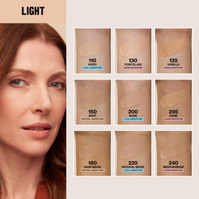 REVLON ColorStay Longwear Makeup 135 Vanilla with makeup brush