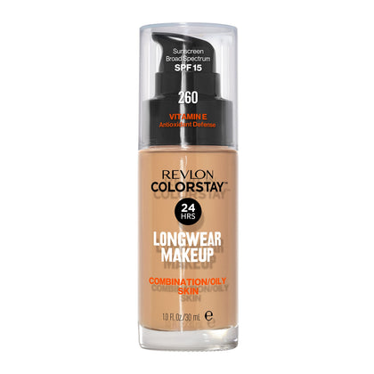 REVLON Colorstay Longwear Makeup 260 Light Honey front view