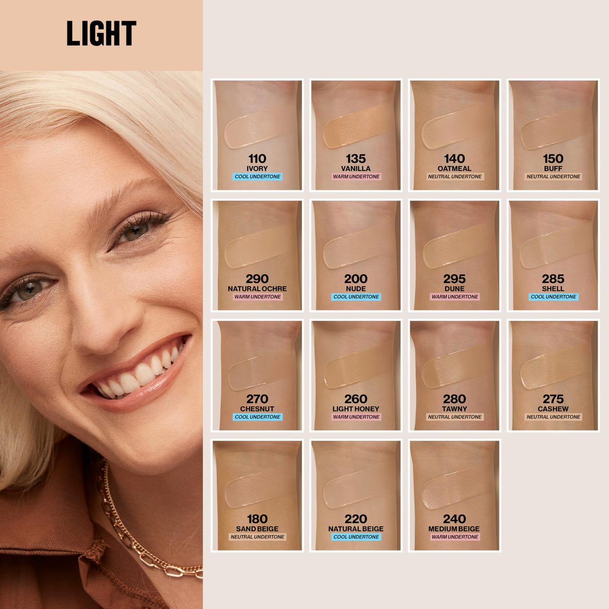 REVLON ColorStay Longwear Makeup 270 Chestnut on vanity