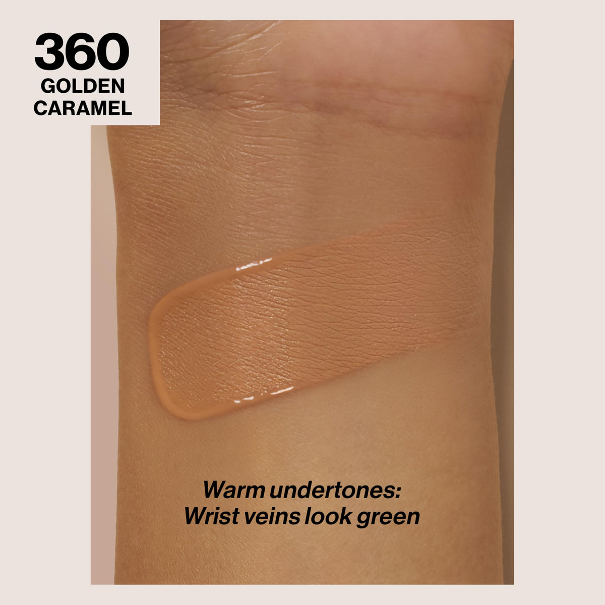 REVLON ColorStay Longwear Makeup 360 Golden Caramel bottle side view