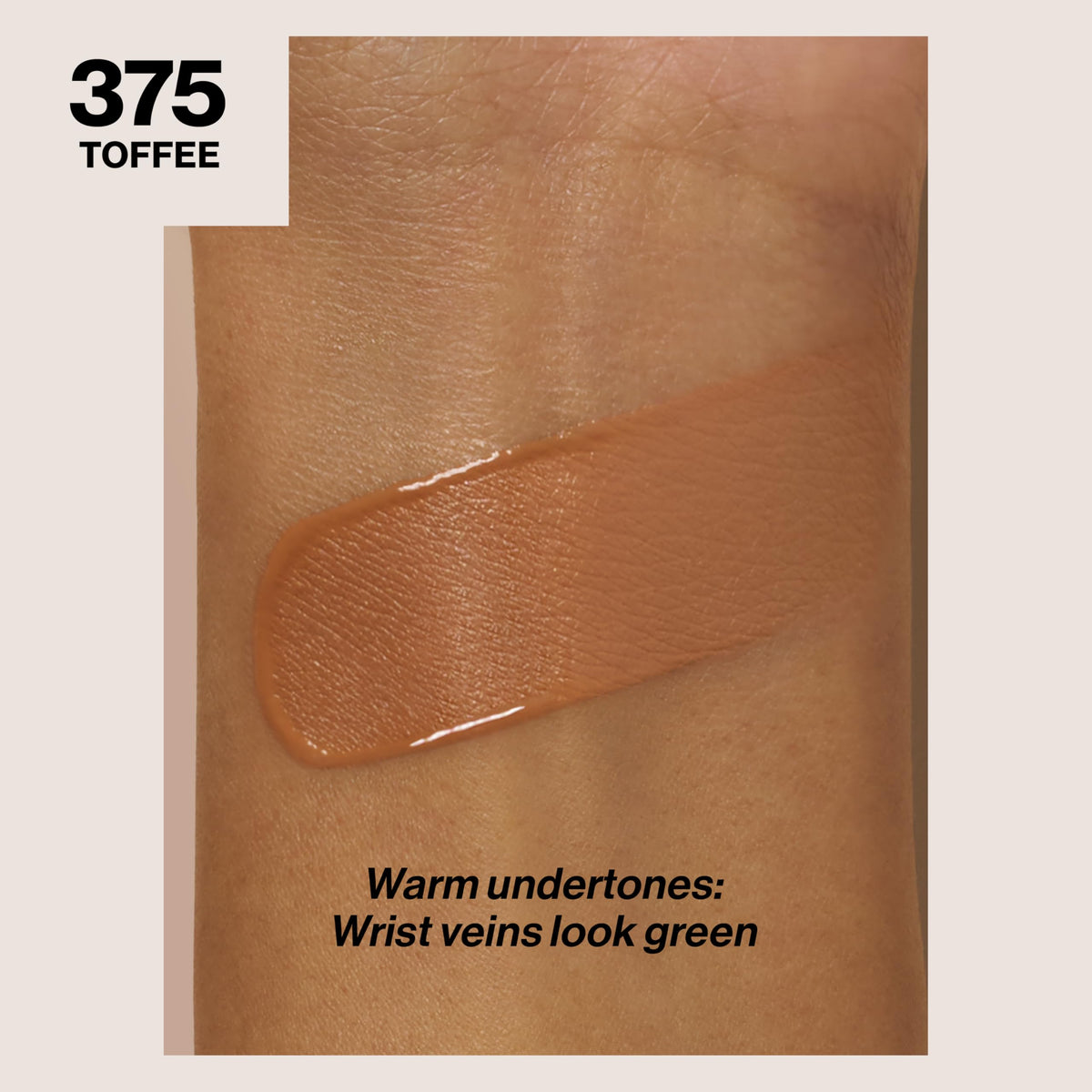 REVLON ColorStay Longwear Makeup 375 Toffee bottle side view
