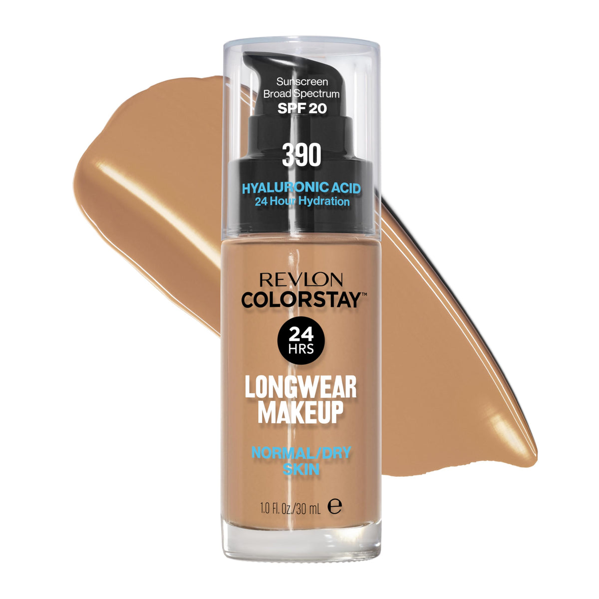 REVLON Colorstay Longwear Makeup 390 Rich Maple front view
