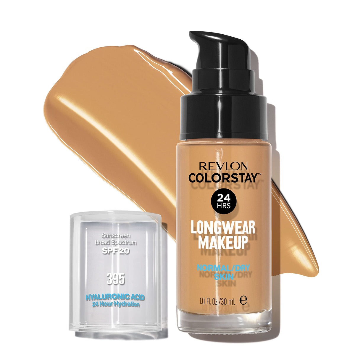 REVLON Colorstay Longwear Makeup 395 Deep Honey front view