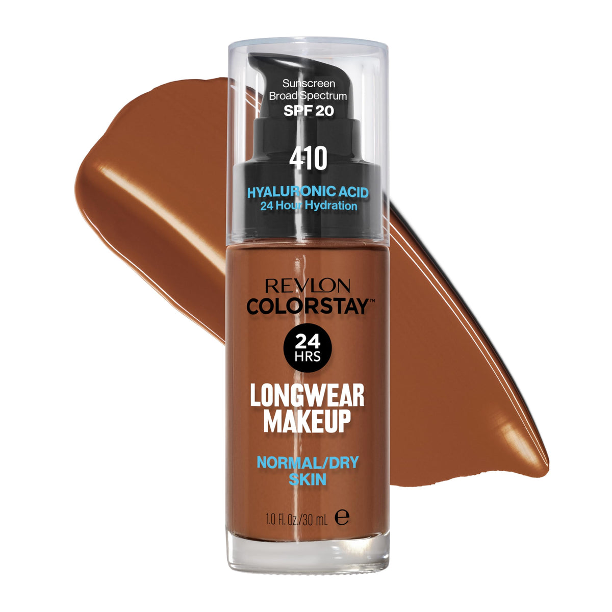 REVLON ColorStay Longwear Makeup 410 Cappuccino front view