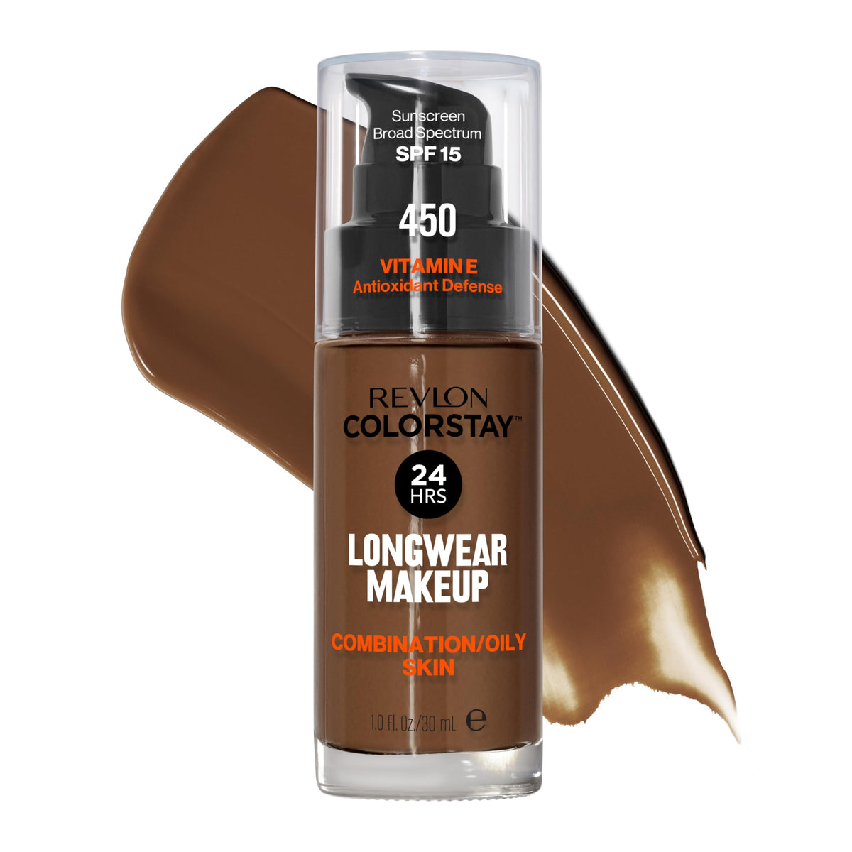 REVLON ColorStay Longwear Makeup 450 Mocha front view