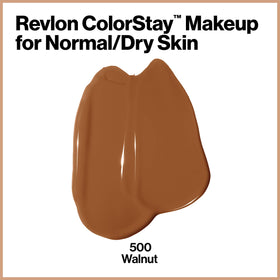 REVLON Colorstay Longwear Makeup 500 Walnut bottle side view