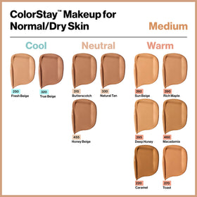REVLON Colorstay Longwear Makeup 500 Walnut packaging details