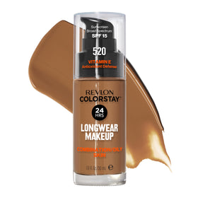 REVLON ColorStay Longwear Makeup 520 Cocoa front view