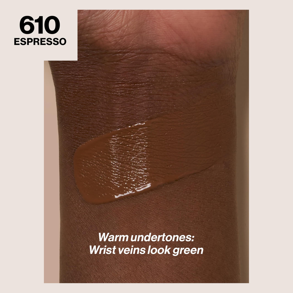 REVLON ColorStay Longwear Makeup 610 Espresso bottle side view