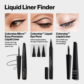 REVLON ColorStay Micro Easy Precision Liquid Liner 301 Blackout application