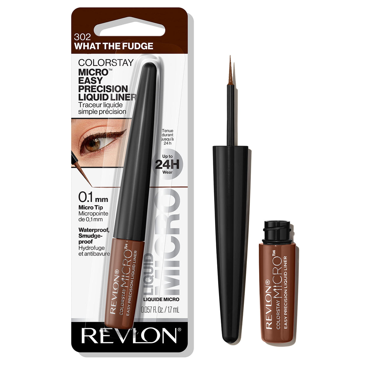 REVLON ColorStay Micro Easy Precision Liquid Liner 302 What the Fudge front view
