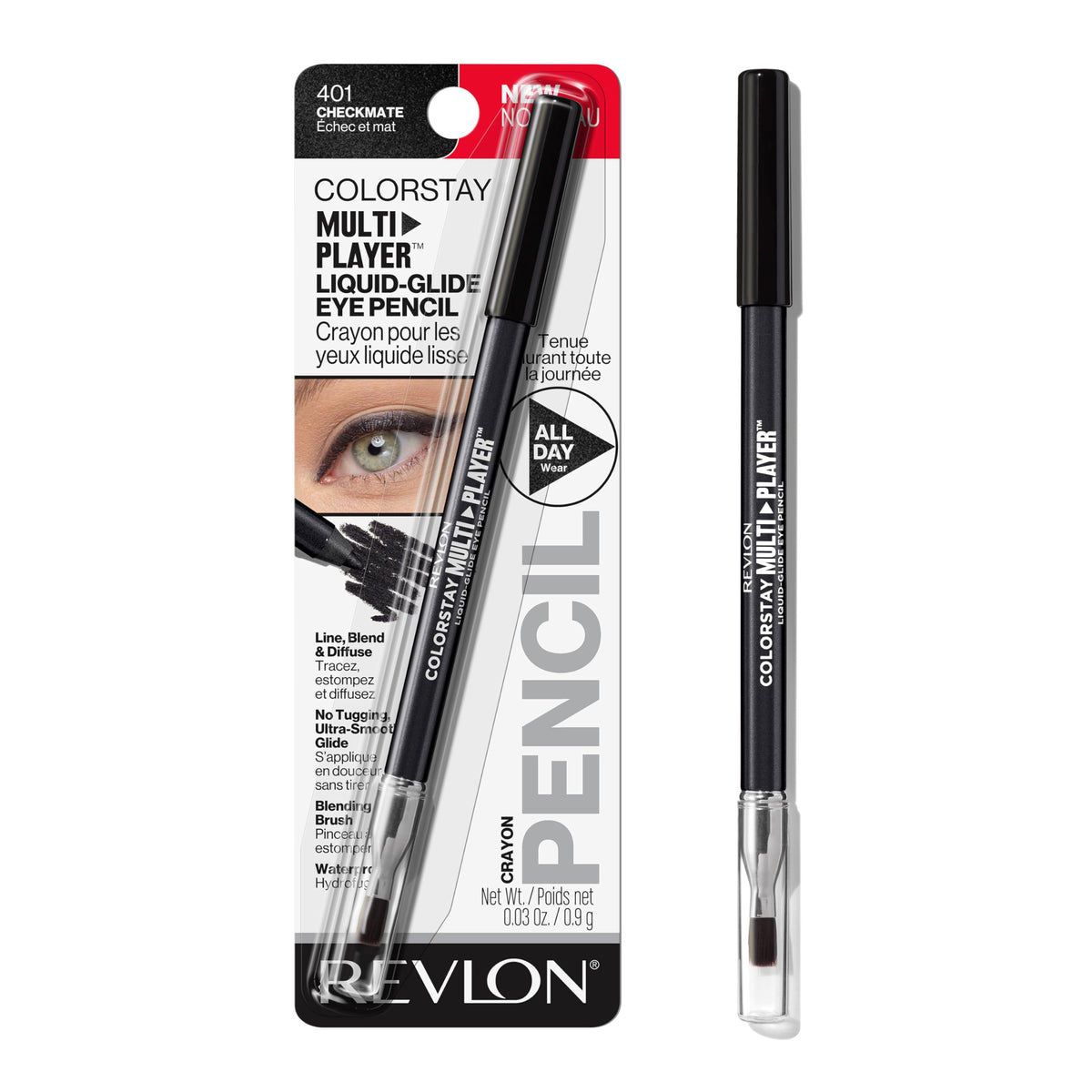 REVLON ColorStay Multiplayer Eye Pencil 401 Checkmate front view