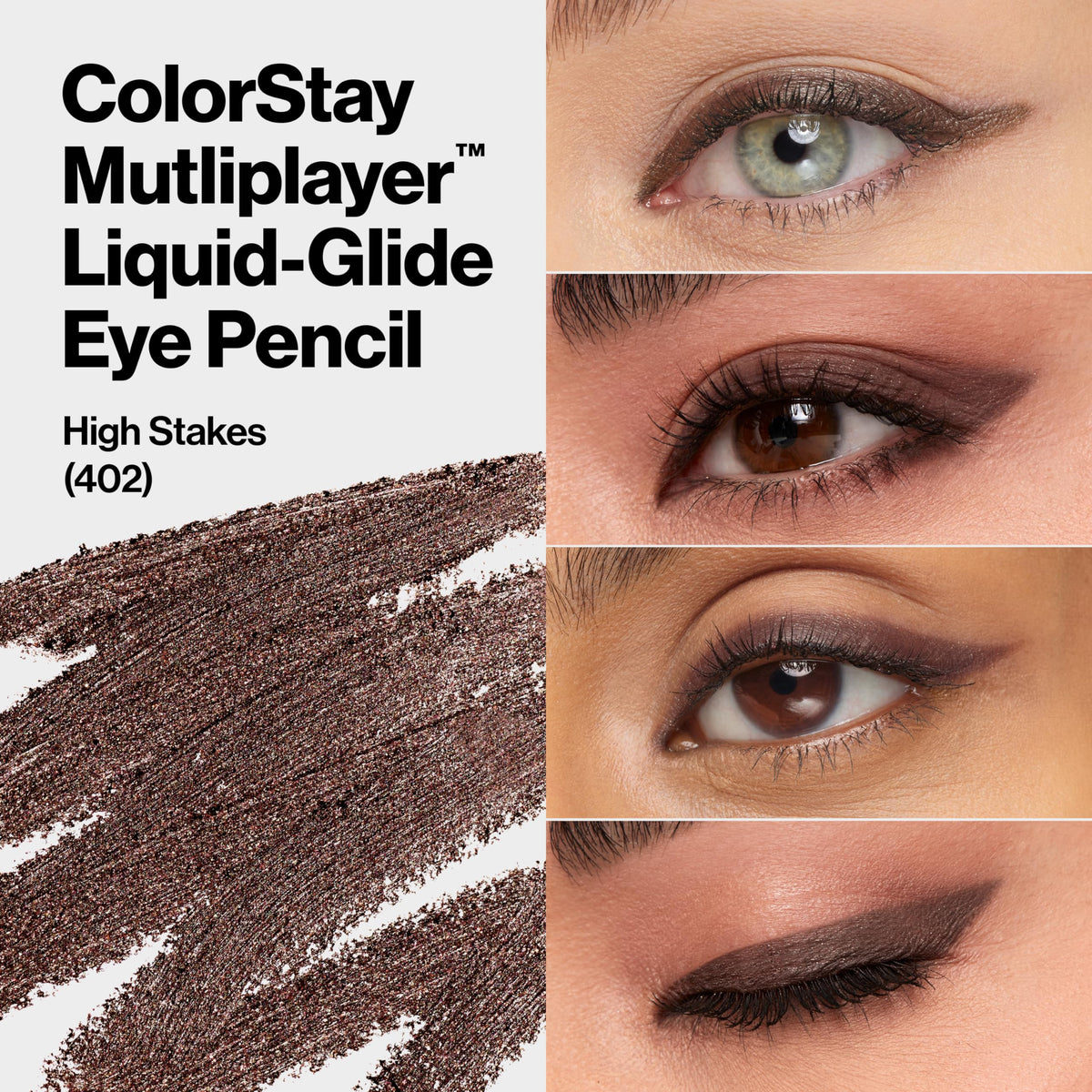 REVLON ColorStay Multiplayer Eye Pencil 402 High Stakes swatch on skin