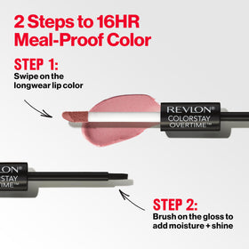 REVLON ColorStay Overtime Lipcolor 380 Always Sienna applied on lips