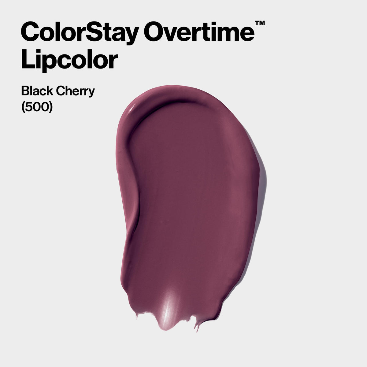 REVLON ColorStay Overtime Lipcolor 500 Limitless Black Cherry top coat applicator