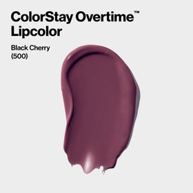 REVLON ColorStay Overtime Lipcolor 500 Limitless Black Cherry top coat applicator