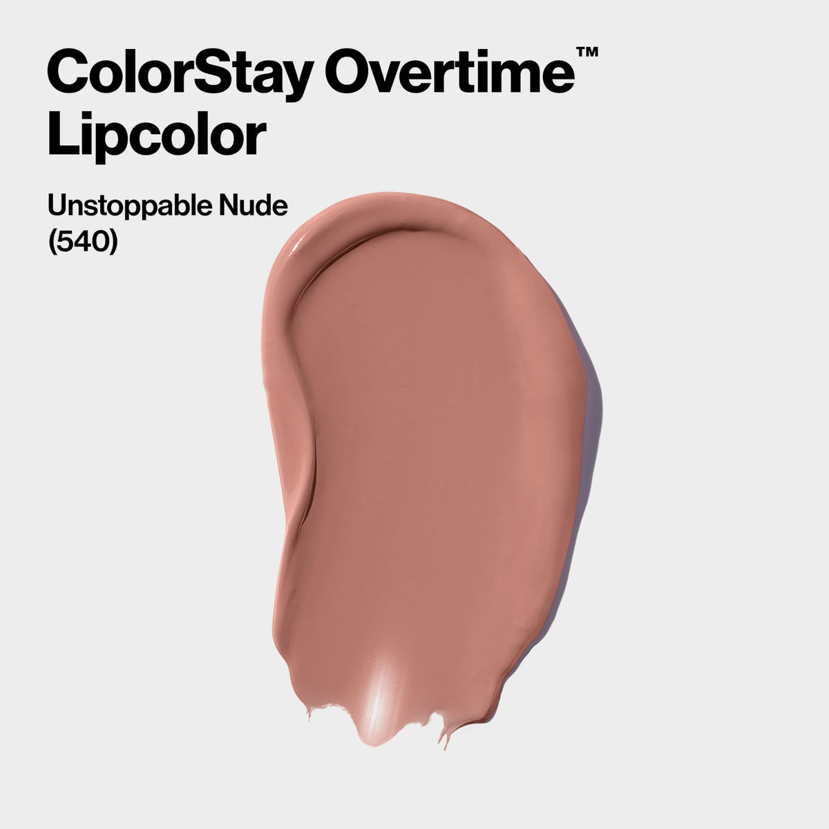 REVLON ColorStay Overtime Lipcolor 540 Unstoppable Nude with applicator