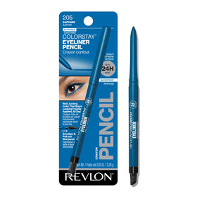 REVLON ColorStay Pencil Waterproof Eyeliner 205 Sapphire front view