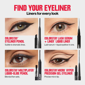 REVLON ColorStay Pencil Waterproof Eyeliner 205 Sapphire with other makeup products