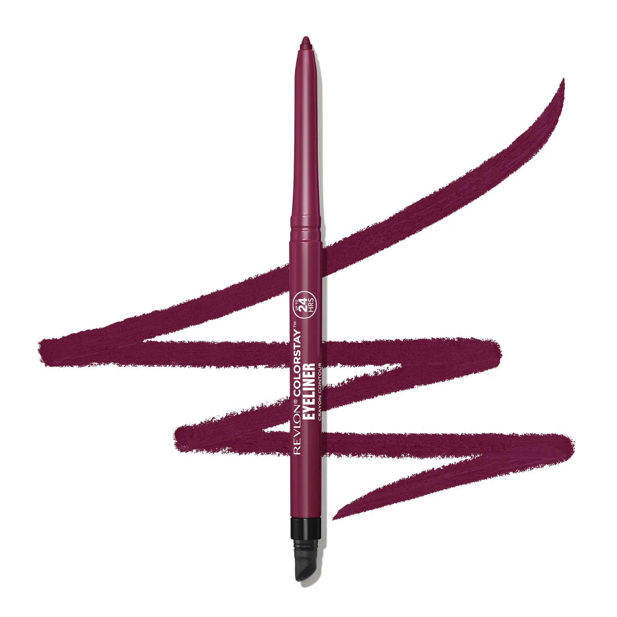 REVLON ColorStay Pencil Waterproof Eyeliner 211 Cherry with built-in sharpener