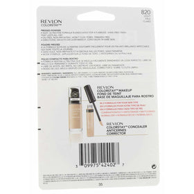 REVLON ColorStay Pressed Powder Light 820 with brush