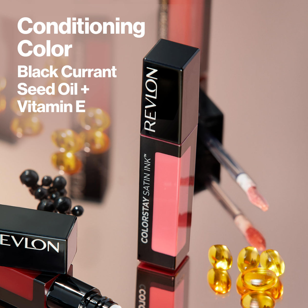 REVLON ColorStay Satin Ink Lipstick 010 Your Majesty on model