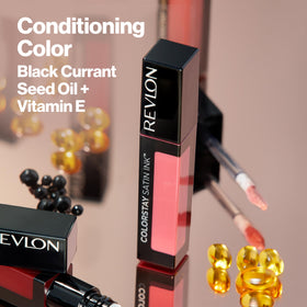 REVLON ColorStay Satin Ink Lipstick 010 Your Majesty on model
