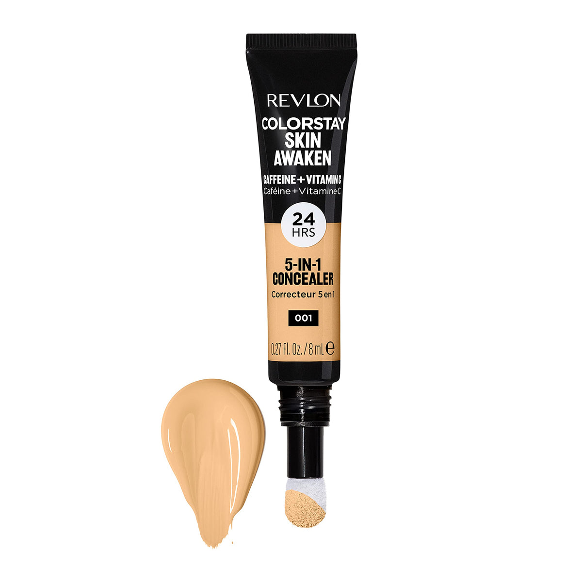 REVLON ColorStay Skin Awaken Concealer back view with ingredient list