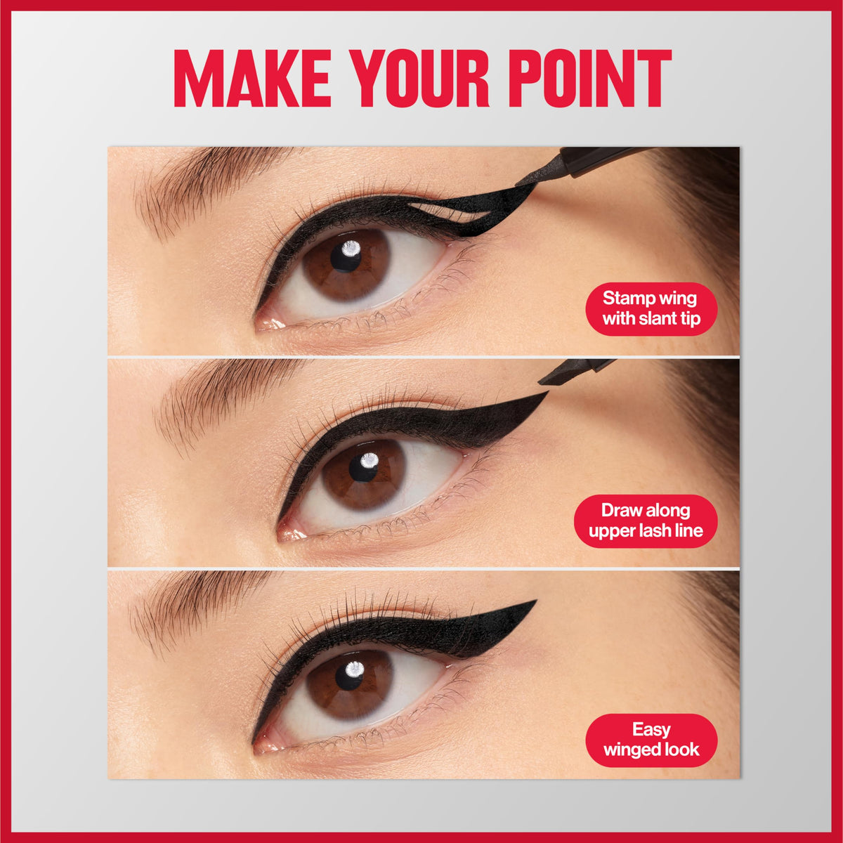 REVLON ColorStay Wing Line Liquid Eyeliner triple edge applicator