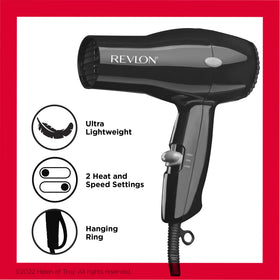REVLON Compact Hair Dryer lightweight design in hand
