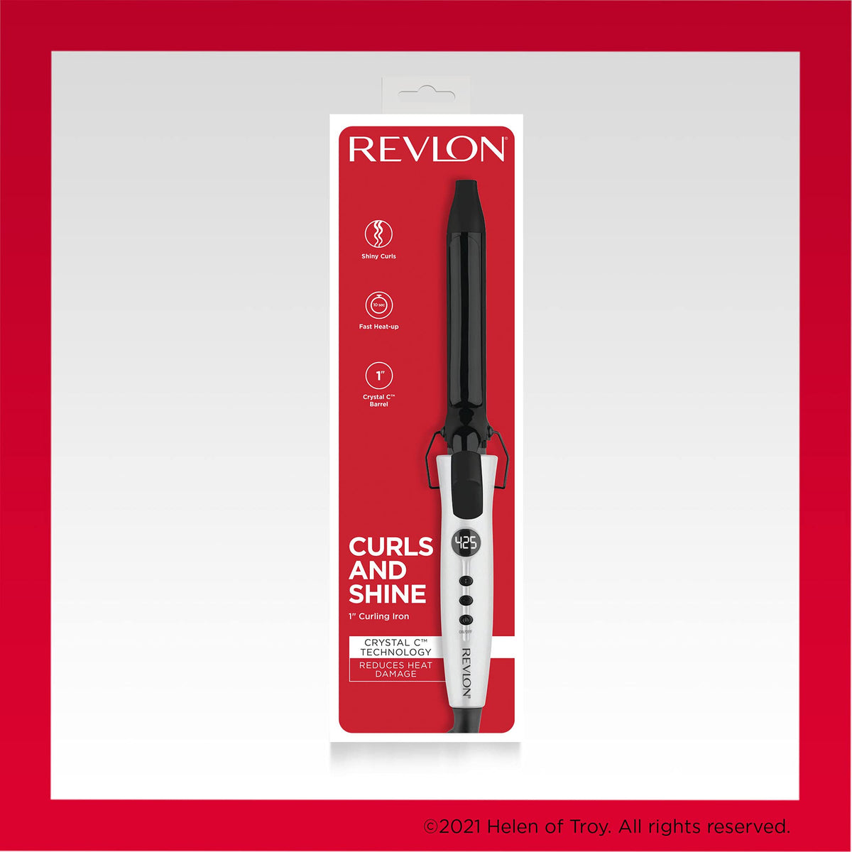 REVLON Crystal C Hair Curling Iron packaging