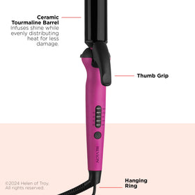 REVLON Easy Heat curling iron extra-long barrel close-up