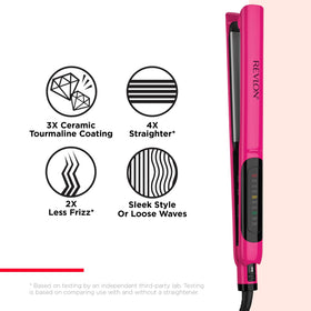 REVLON flat iron in a lifestyle setting