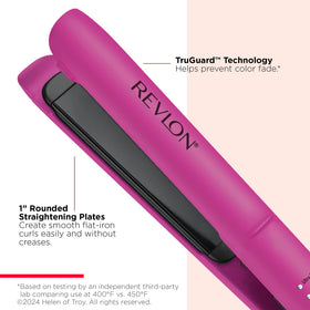REVLON Flat Iron with rounded plates for curling