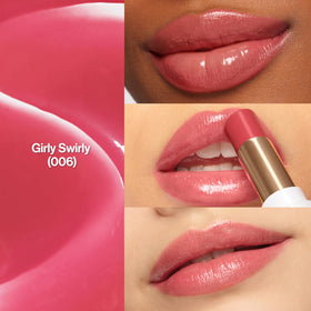REVLON Glass Shine Balm with floral background