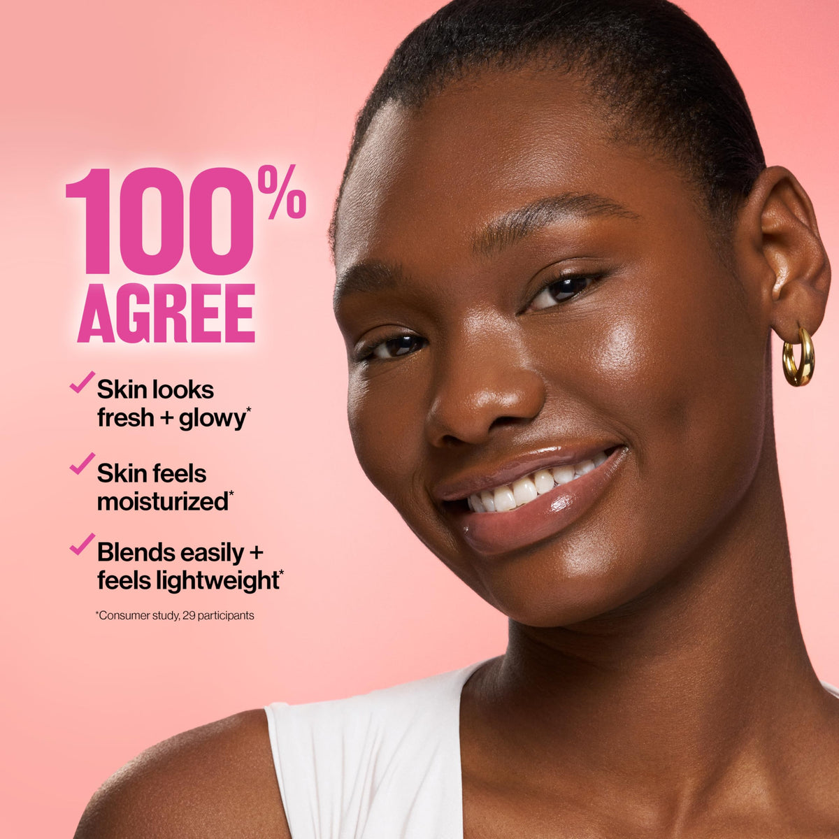 REVLON Glimmer Tinted Moisturizer Stick 100 Fair with other makeup products