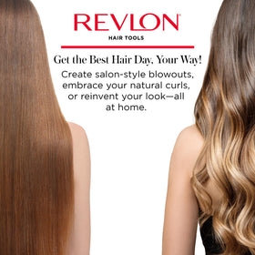 REVLON Infrared Ionic Hair Dryer in use with styled hair