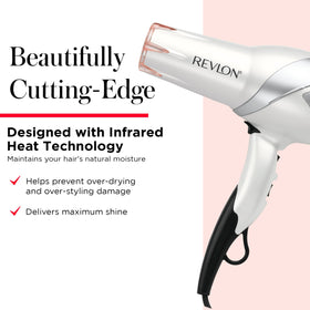 REVLON Infrared Ionic Hair Dryer side view showing controls