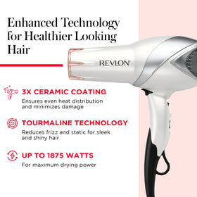 REVLON Infrared Ionic Hair Dryer with concentrator attachment