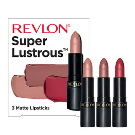 REVLON lipstick shades 003 Pick Me Up, 014 Shameless, 008 Show Off