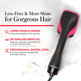 REVLON One-Step Hair Dryer and Styler in use on hair