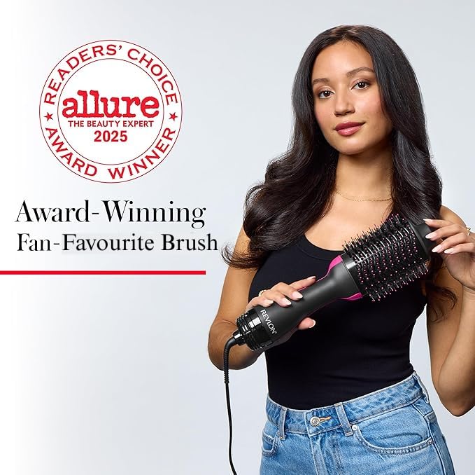 REVLON One Step Hair Dryer and Volumizer in use styling hair