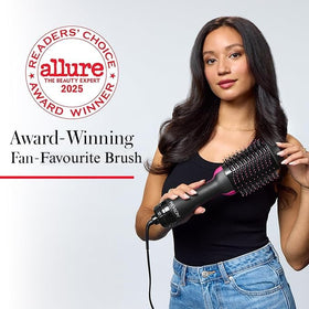REVLON One Step Hair Dryer and Volumizer in use styling hair