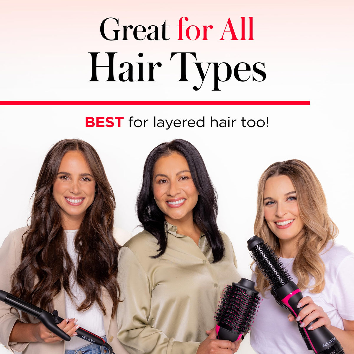 REVLON One-Step Root support Round Brush Hair Dryer back view