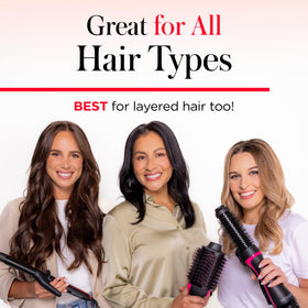 REVLON One-Step Root support Round Brush Hair Dryer back view